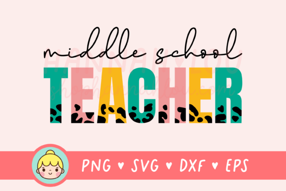 Middle School Teacher Graphics for Crafts