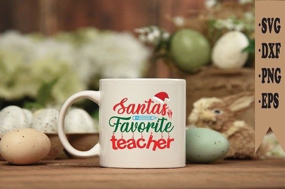 Santas Faworite Teacher Graphics for Crafts